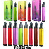Authentic Vidge XL Kit de dispositif de vape à vape jetable Cigarettes 800 Puffes 500mAh Batterie 3ML Posdages préfabillés Cartouches Starter Stick Pen