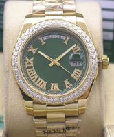 Moda clásica Reloj de pulsera mecánica completa Tamaño de 41mm Diamond Bead Sapphire Mirror Strap de oro Función impermeable hombres como regalos