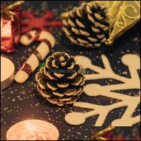 Süslemeleri Festival Malzemeleri Ev Garden9pcs DIY Varış Noel Çam Kozalakları Asılı Dize Kolye Noel Kapı Askı Ağacı Dekorları Aile L