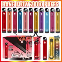 Dispositivo de cigarrillo vape de Vape Flow Bang Flow con control de flujo de aire 850mAh batería 6ml vainas 2000 bangs fangs xxl vs crave plus max kit max