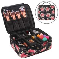Travel Makeup Bag Organizer Train Case Portable Professional Cosmetic Artist Storage Boxes & Bins
