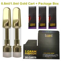 Golden Carts Atomizers vape cartridges black hologram packag...