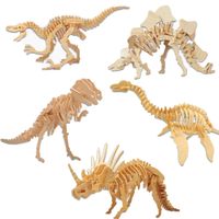 Toys For Children 3D Wooden Puzzles Dinosaur Series Kids Boys Girls Educational Toy Hobby Gift DIY Puzzle Home Decoration