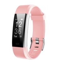 Akıllı İzle Toptan erkek Kadın Smartwatch ID115Plus HR Bilezik-Pembe Kablosuz Şarj Bluetooth Giyilebilir Teknoloji