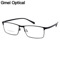 Gmei Homens ópticos liga óculos quadros para homens óculos flexíveis templos pernas ip electroplating liga espetáculos y7011 211213
