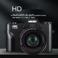디지털 카메라 4K HD 카메라 와이파이 전문 vlog 외부 렌즈가있는 Micro Single Retro