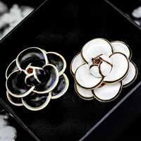 Pins, Broches Coreanos Alta Qualidade Luxo Camellia Big Flor Broche Pins Woman Boutonniere Jóias Presentes