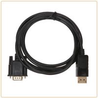 Porta de exibição de 1.8m para cabos do conversor VGA adaptador DP masculino adaptadores cabo de cabo 1080p DisplayPort conector para MacBook HDTVA59A26