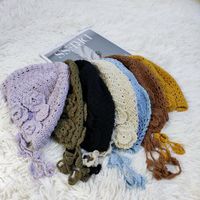 Breite Krempe Hüte Weibliche Hohlhäkchen Fischer Hut Koreanische Mode Lässige Wildgewebe gestrickte Baumwollzehenkappe