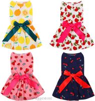 Cute Dog Apparel Dogs Dress with Lovely Bow Puppy Suspender ...