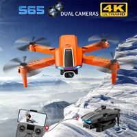 S65 Mini Drone 4K 1080P HD DOUL Camera WiFi FPV Pieghevole Quadcopter RC Drone Kid Giocattolo regalo VS F10 F9 KY905 F11Pro Dron 220118