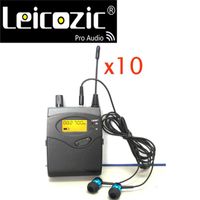 Receptores LEICOZIC 10PCS para sistema sem fio do Monitor de Ear SR2050 com fone de ouvido Equipamentos de Estação de Estúdio Microfones de Gravação