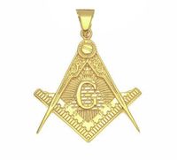 En acier inoxydable Frememason Masonary Masonic Charme Pendentif Fraternity Nouvelle arrivée Compas Compass Carré Association Fraternelle Collier Pendentifs Bijoux Cadeau