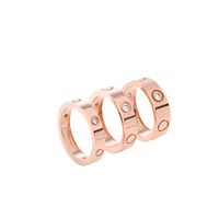 Luksusowe pierścionki zespołu Designer mają pieczęć mody kochanek pierścień dla pary z diamentowym szerokim 4-6 cm rozmiar 5-11