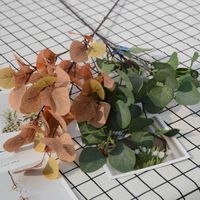 인공 식물 유칼립투스 녹색 식물 지점 잎 93cm 홈 가든 파티 장식 DIY 식물 벽 사진 소품