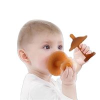 Imitação de leite materno bebê chupeta e clipes super suave silicone infantil 6-18 meses personalizado mamilo chupetas #