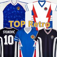 Retro Yugoslavya 1990 Futbol Formaları Stojkovic Savicevic Mijatovic Vintage Jugoslavija Gömlek Klasik Kiti