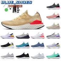 Moda Erkek Sneakers Epic Reaktif Koşu Ayakkabıları Erkekler Bayan Kulübü Altın Üçlü Beyaz Karadeniz Mist Mavi Kraliyet Yeşil Pembe Kalaylı Spor Eğitmenleri