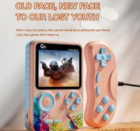 500 1 El El Video Oyun Konsolları G5 Retro Oyun Oyuncu Mini Oyun Konsolu HD LCD Ekran Iki Roller Gamepad Doğum Günü Hediyesi Kumanda ile Çocuklar Için