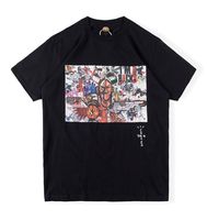 Siyah Beyaz T Gömlek Erkekler Yaz Moda Baskılı Yüksek Kalite Kısa Kollu Hip Hop T-Shirt Gerçek Pics Tops
