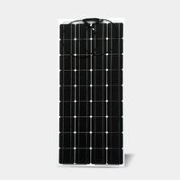 Panneaux solaires de 18V 100W Kit complet anti-rayures Panneau de cellule flexible Batterie Système de chargeur de banque pour la maison
