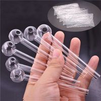 Thick Pyrex Glass Oil Burner Pipe 100mm glass tube smoking p...