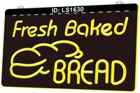 LS1630  Baked Bread Bakery Shop Light Sign LED 3D Engraving Wholesale Retail