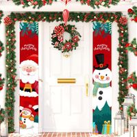 Kerstmisdecoratie portiek deur banner xmas muur opknoping ornament nel navidad santa claus elf gnome notencracker outdoor ware decoratie