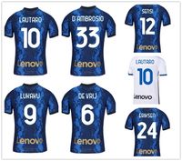 Personalizzato 21-22 10 Lautaro 9 Lukaku 7 Alexis Soccer Jerseys 77 Brozovic 8 Vecino 10 Lautaro 14 nainggolan 12 Sensi calcio da calcio
