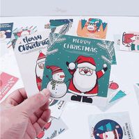 Tebrik Kartları 30 adet Güzel Mini Merry Christmas Yılı Hediye Natal Navidad Noel Parti Süslemeleri Kartpostal