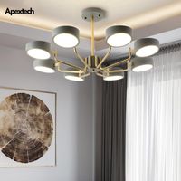 Chandeliers Nordic Loft Design LED Chandelier For Living Room Luxury Ceiling Dining Bedroom Decor Hanging Lights