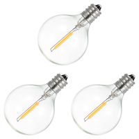 Other Lighting Bulbs & Tubes 3PCS G40 Replacement Light E12 Screw Base Glass Globe For String Indoor Outdoor Patio Decor Warm White