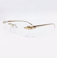 Eyeglasses Rimless Frames Optical Glasses Metal Frameless Ey...