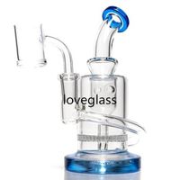Wasserhaare Recycler Öle Rigs-Hukahs Dicke Glas Wasserbongs Dabber DAB Bong Raucherpfeife mit 10mm Glas Banger 16 cm Höhe