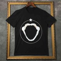 2022 Lato Designer Luksusowy Odzież Męska T Shirt Zwierząt Druku Klasyczne Paryż Okrągły Star T-shirt Bawełna Damska Tee Topy Krótki rękaw Tshirt