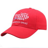 Donald Trump 2024 모자 미국 위대한 미국 대통령 선거 모자 조정 가능한 야외 스포츠 트럼프 야구 모자 Cyz3150