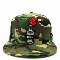 LDSLYJRコットンビール瓶刺繍野球キャップヒップホップキャップ大人と子供のための調節可能なスナップバック帽子22