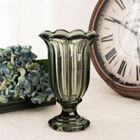 Colour Fashion Modern Glass Vase Nordic Style Creativity Relief Simple Transparent Accessories Jarrones Home Decor EK50HP Vases