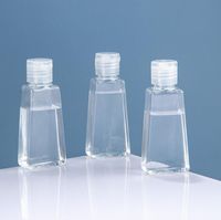 30ml 60ml Clear Plastic Empty Travel Bottles with Flip Cap P...