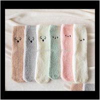 Baby Clothing Baby, & Maternity Drop Delivery 2021 Cute Cartoon Socks Girls Super Soft Coral Fleece Warm Stockings For Woman And Kids Ncbqt