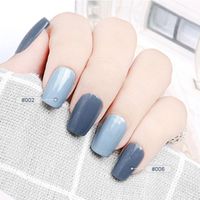 Nail Gel Polish Glitter Primer Glue Noble Blue&Grey Manicure Semi Permanent Uv Varnish Hybrid Art Color Nails