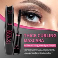 Manshili volumen curling mascara impermeable lagas extensión negro max mascara cosmético para los ojos maquillaje 10g