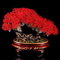 Decorative Flowers & Wreaths Crystal Feng Shui Money Tree Fortune Crafts Home Decor Decoration Room Indoor Tabletop Ornaments Creative Nordi