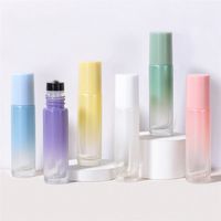 Garrafas de armazenamento de vidro do gradiente da luz de rolos de 10ml Garrafas de armazenamento de vidro essencial do vidro, fritillary perfume Bottlzc458
