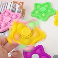 В наличии Push It Bubble Star Fidget Spinner Игрушка может облегчить детскую тревогу и стрессовые игрушки Party Hoose Decompression Toy DHL