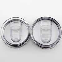 Transparent Plastic Cups Lids Drinkware Lid Splash Spill Proof 20 30 oz Cars Beer Tumbler Mugs Cover DAK229