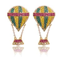 Bohemia Balloon Rhinestone Earrings Female Crystal Earrings ...