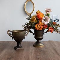 Vases Vase Vase Vase Vase Blanc Classique Noir Fleur Pot de bureau Maison Salon Salon Décoration Shop Afficher les ornements