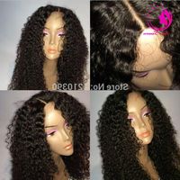 Glueless Full lace Human Hair Wig Curly Unprocessed Virgin Brazilian Deep Curly Wig For Black Woman Natural Hairline Freeship Fnwni