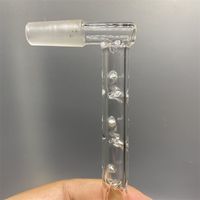 Quartz Glass Hookah Vapexhale Precisie 14mm Mannelijke connector L-vormige concave puntconcentrerende buis om de warmte te houden, goed verzegeld